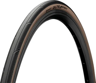Continental Ultra Sport III Dekk Black/Brown, 28 mm
