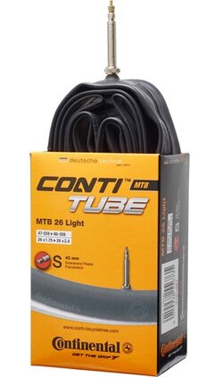 Continental MTB Light 26" Slange 1.75" - 2.4", 42 mm presta, 145 g