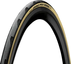 Continental GP 5000 D&#228;ck Sort/Creme, 700x25C