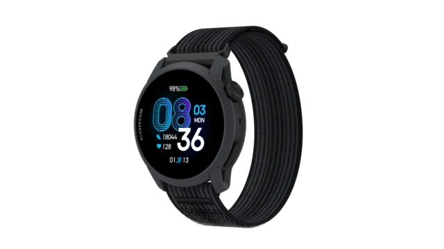 Coros Pace 4 GPS Sports Klokke Nylon Black 