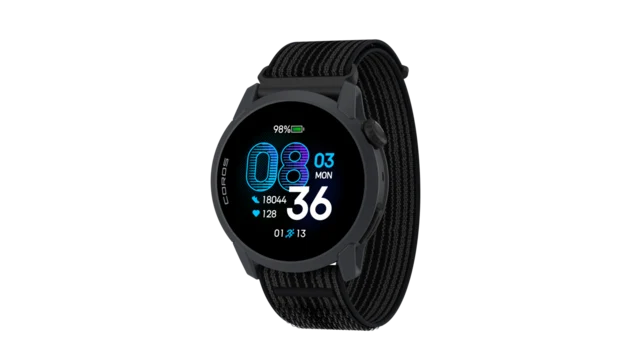 Coros Pace 4 GPS Sports Klokke Nylon Black 