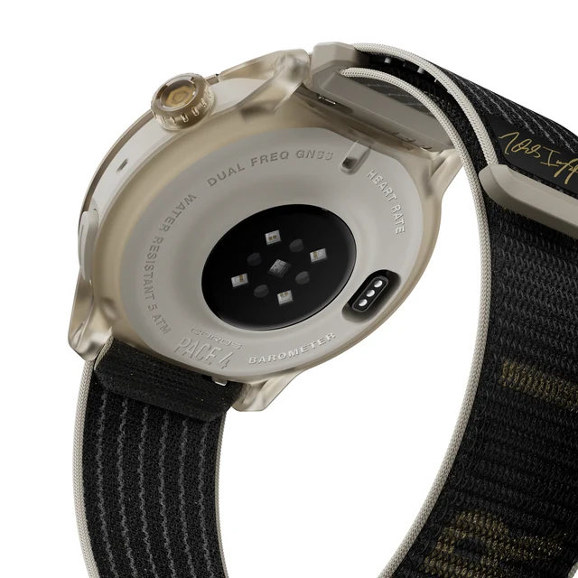 Coros Pace 4 Jakob Edition GPS-klokke Black & Gold, Fearless-rem 