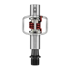 Crankbrothers Eggbeater 1 Pedaler S&#248;lv/R&#248;d, 290 gr. per sett