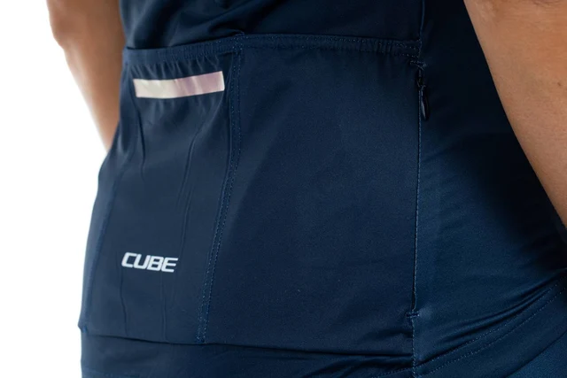 Cube Teamline Dame Sykkeltrøye Blue'n' Mint, Str. M 
