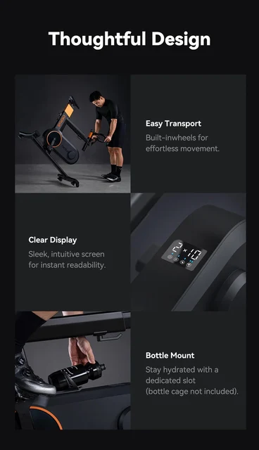 Cycplus T7 Smart cykel BT/ANT+, 2200w, -15 til 20% stigning 