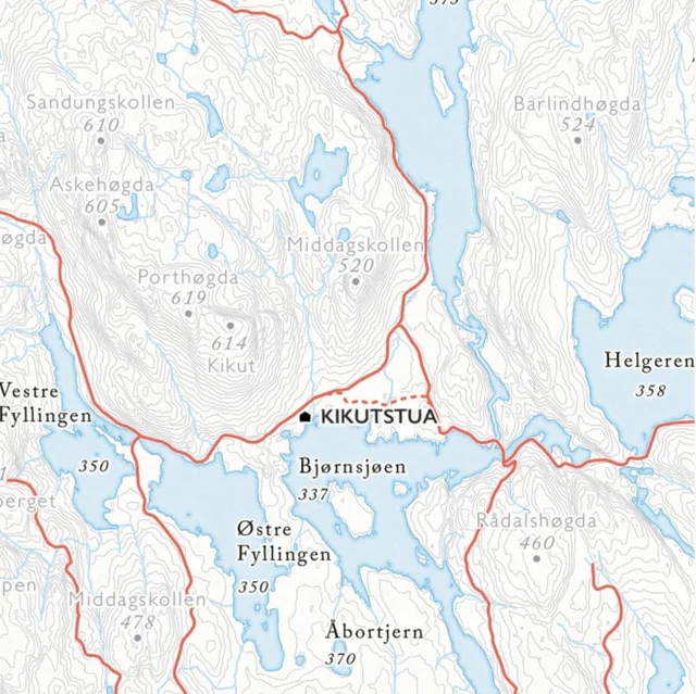 Dapa Maps Oslo Nordmark Sykkelkart 50 x 70 cm, 1:60 000 