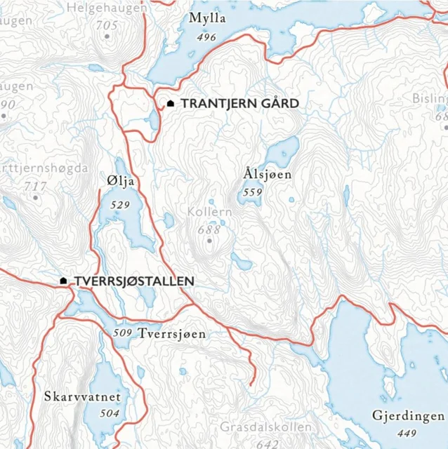 Dapa Maps Oslo Nordmark Sykkelkart 50 x 70 cm, 1:60 000 