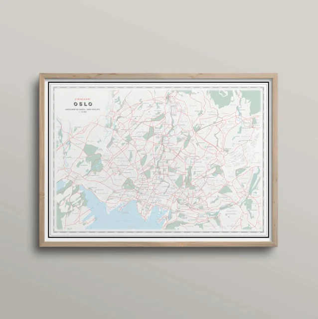 Dapa Maps Oslo Sykkelkart 50 x 70 cm, 1:15 000 