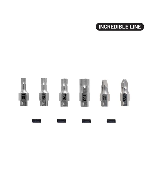 Daysaver Incredible MixMatch Bits T10, 15, 20, 30, JIS, Slot 