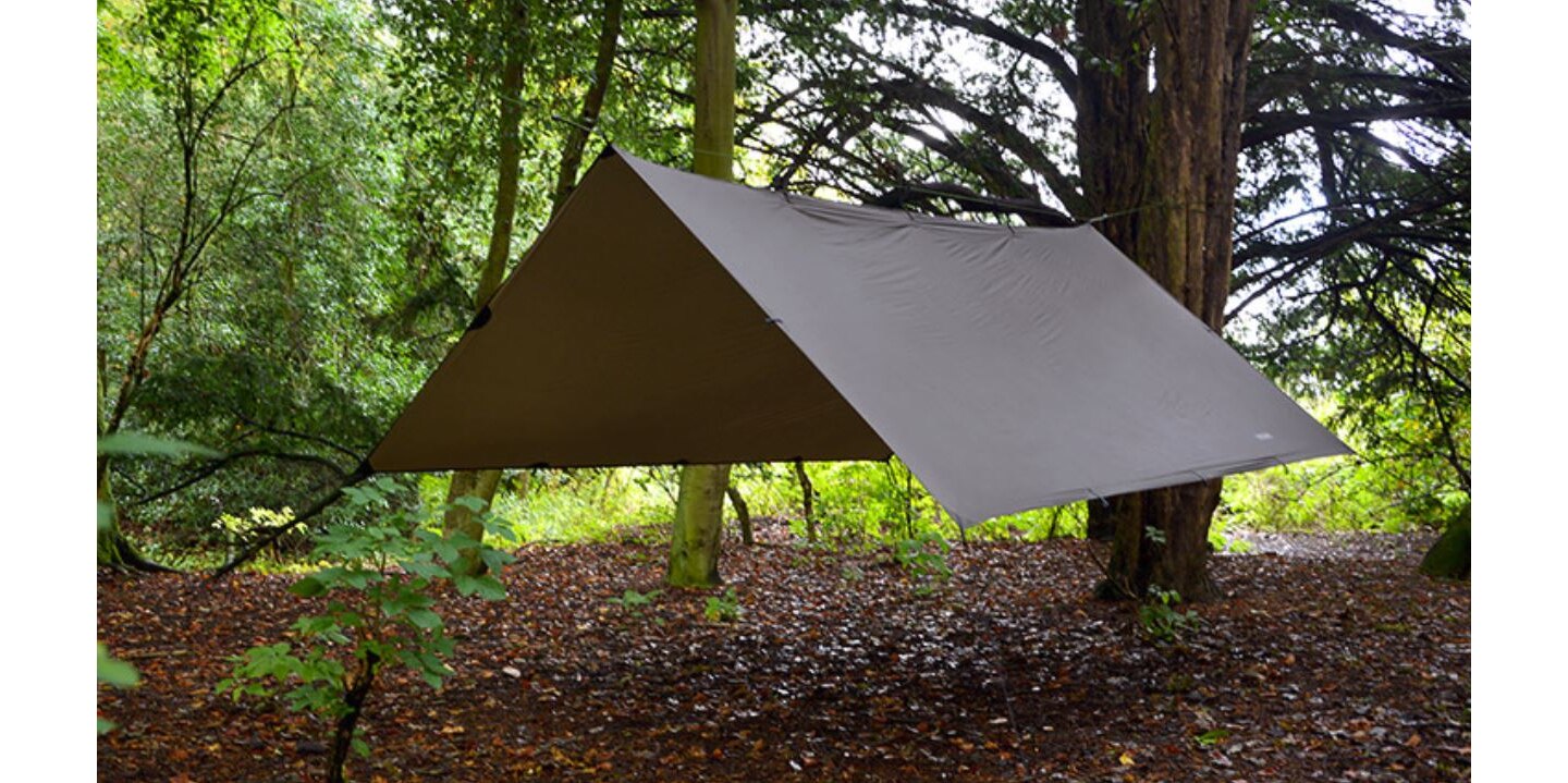 DD Hammocks Superlight Tarp Brun, 3x2,9 m, Lett og allsidig husly