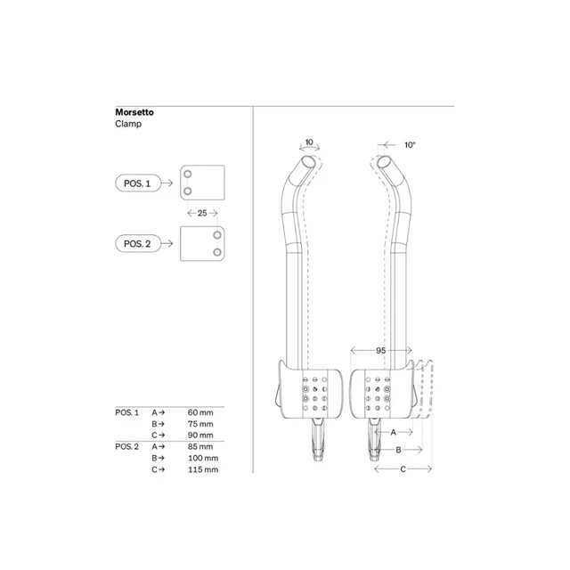 Deda Parabolica Pro Tempobøyle Sort 385 mm, 910 gram 