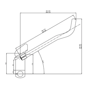Deda Parabolica Pro Alu Tempob&#248;yle Sort 385 mm, &#216;24mm
