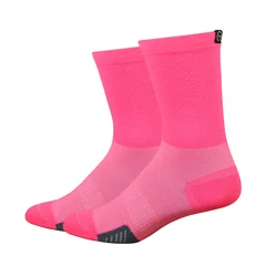 DeFeet Cyclismo 6&quot; Sykkelsokker Rosa, Str. XL