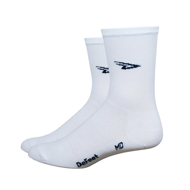 DeFeet Aireator 5" D-Logo Strumpor Vit, 5", Str. L 