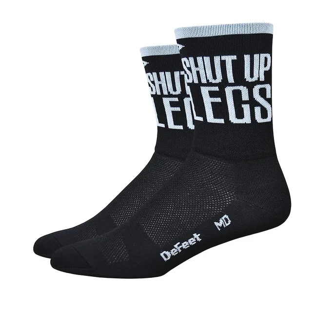 DeFeet Aireator Shut Up Legs Sokker Sort/Hvit, Str. S 