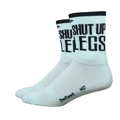 DeFeet Aireator Shut Up Legs Sokker Hvit/Sort, Str. XL