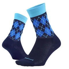 DeFeet Aireator 6&quot; Argyle Sokker Navy Blue, Str. L