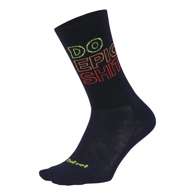 DeFeet Aireator 6" Do Epic Shit Sokker Black, Str. L 