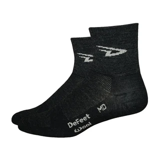 DeFeet Wooleator 3&quot; D-Logo Sokker Sort, Ull!