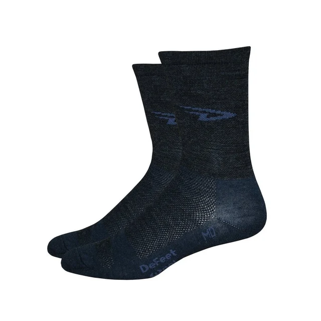 DeFeet Wooleator 5" D-Logo Sokker Sort, Str. L 