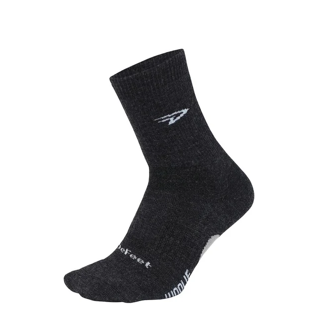DeFeet Woolie Boolie 4" Sokker D-Logo - Charcoal, Str. S 