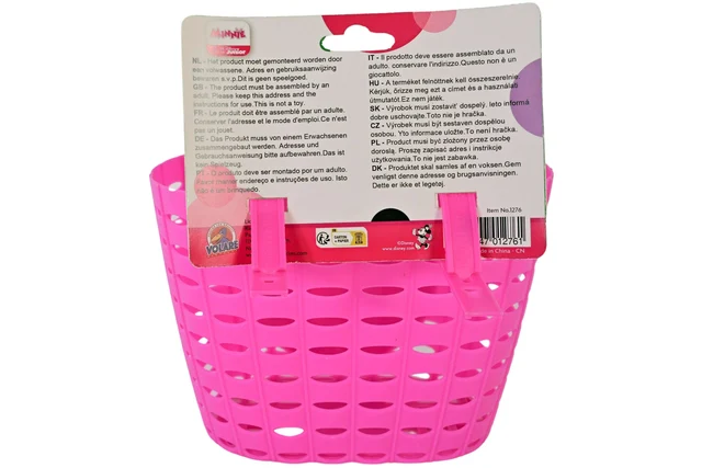 Disney Minnie Sykkelkurv Rosa 