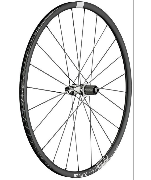 DT Swiss PR 1600 700C Spline 23 Bakhjul Sort, 12x142mm, 23 mm, 896g 