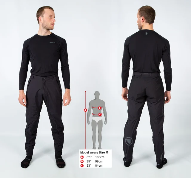 Endura MT500 Waterproof Bukse II Sort, Str. XL 