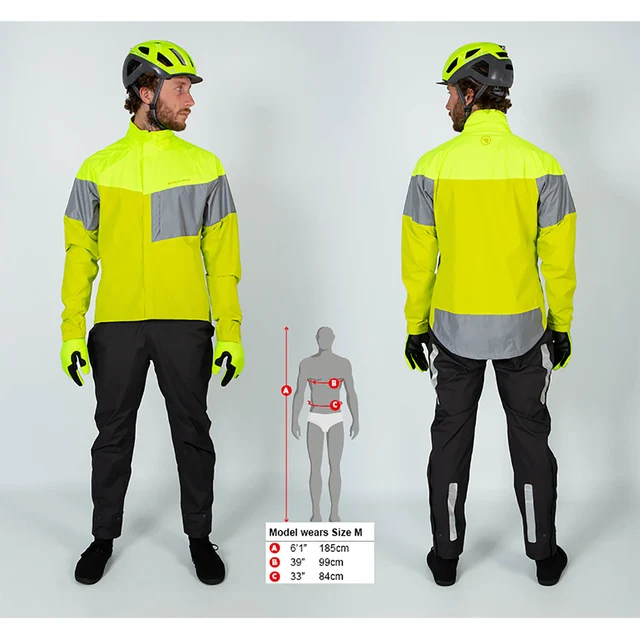 Endura Urban Luminite II Jakke Blå, Str. XXL 