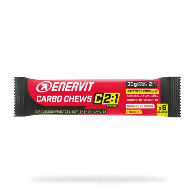 Enervit C2:1 Carbo Chews Vingummi 3x 34g Appelsin 