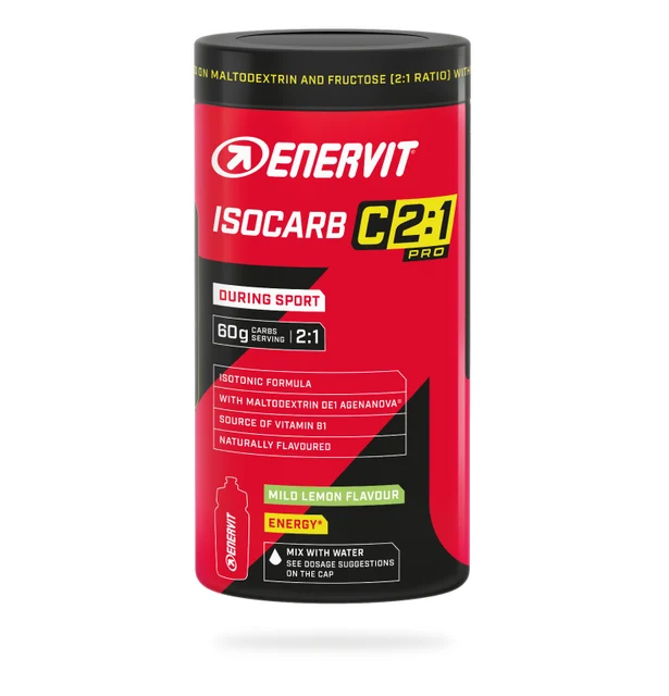 Enervit C2:1 Isocarb Sportsdrikk 2x 650g Lemon 