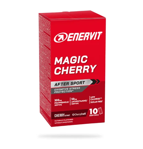Enervit Magic Cherry Restitusjonsdrikke 10x9g poser