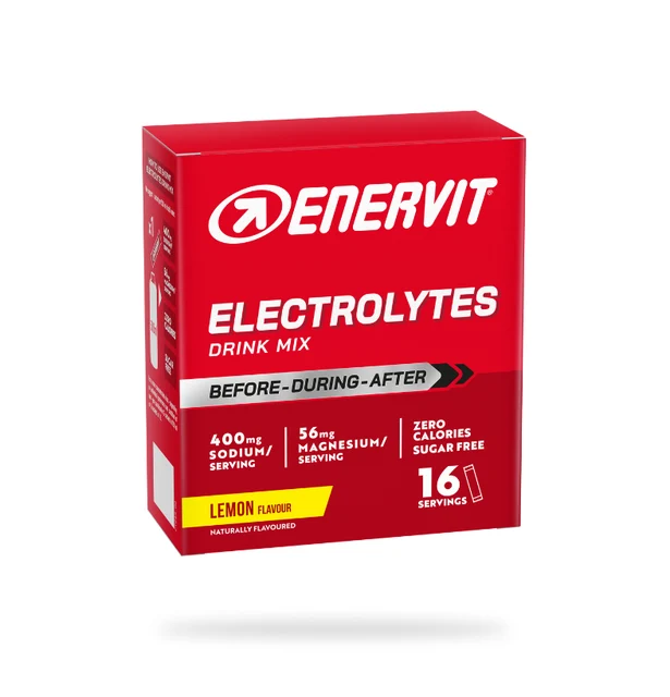 Enervit Electrolytes Drink Mix 16x4g Sitron, 16 porsjonsposer 