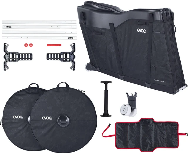 EVOC Road Bike Bag Pro Sykkelkoffert Sort, 142 x 92 x 53cm, 300 Liter 