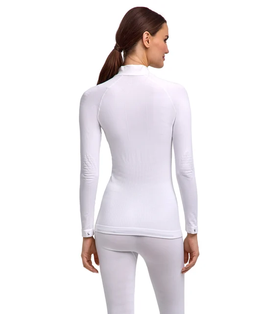 FALKE MW Zip Tight Dam Cykeltröja White, Str. M 