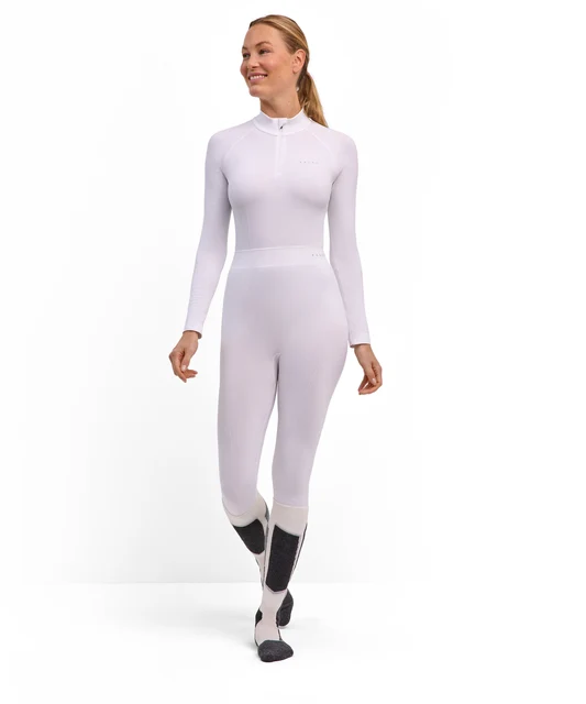 FALKE MW Long Tights Dam Stilongs White, Str. XS 