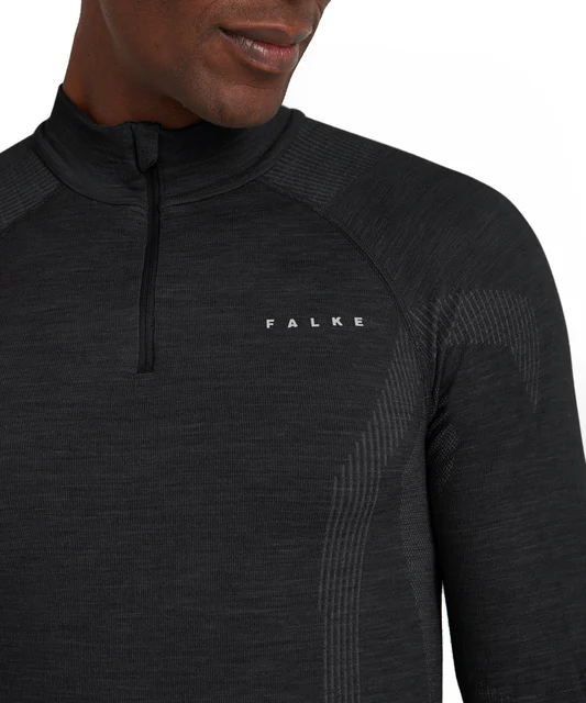 FALKE WT Zip Herr Cykeltröja Black, Str. L 