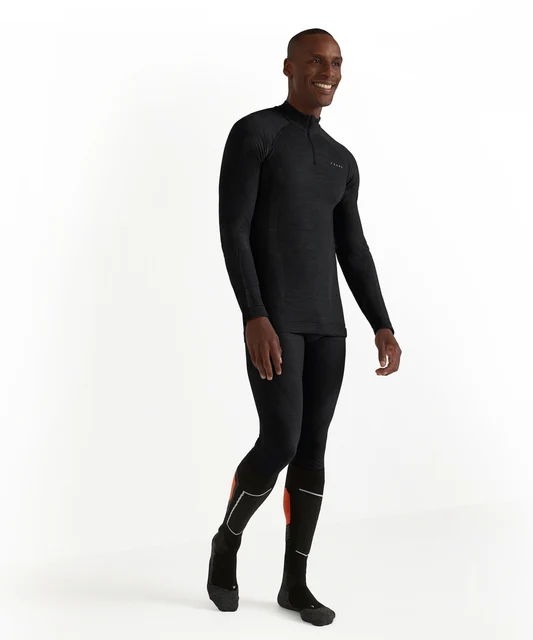 FALKE WT Zip Herr Cykeltröja Black, Str. L 