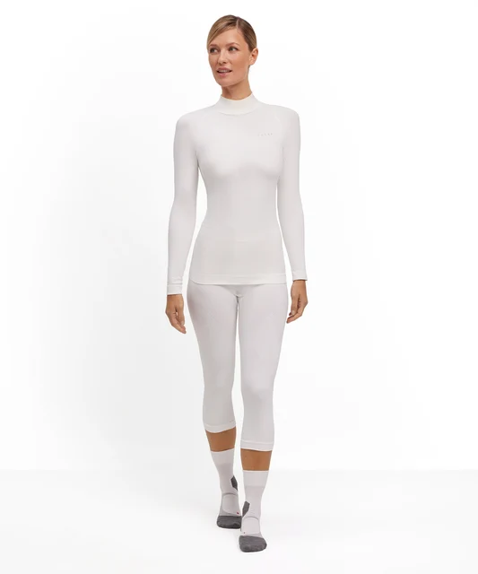 FALKE W Turtleneck Dam Cykeltröja White, Str. XS 