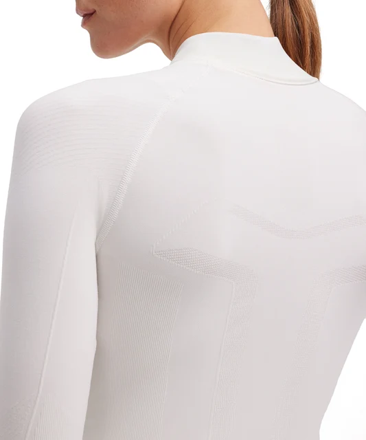 FALKE W Turtleneck Dam Cykeltröja White, Str. XS 