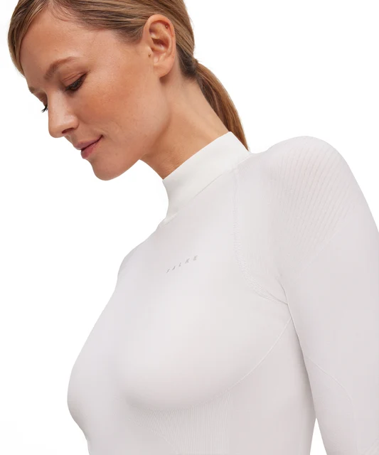 FALKE W Turtleneck Dam Cykeltröja White, Str. XS 