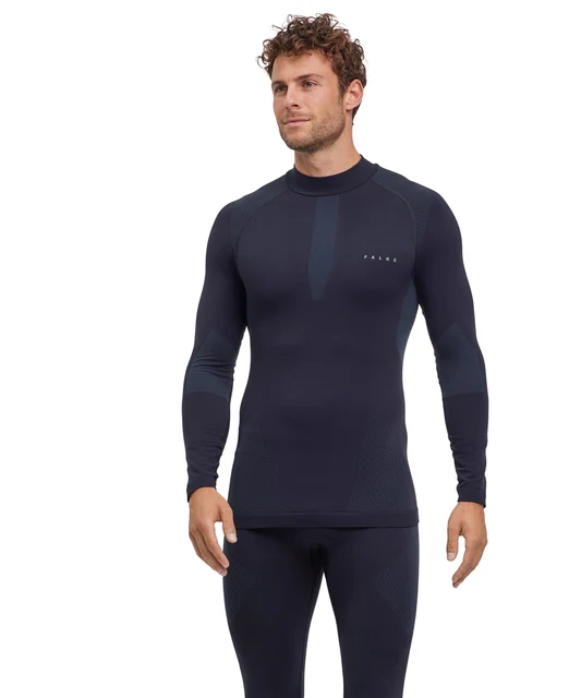 FALKE W Turtleneck Herr Cykeltröja Black, Str. M 
