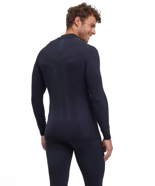 FALKE W Turtleneck Herr Cykeltröja Black, Str. M 
