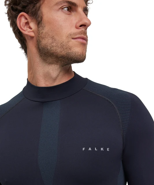 FALKE W Turtleneck Herr Cykeltröja Black, Str. M 