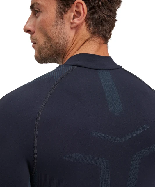 FALKE W Turtleneck Herr Cykeltröja Black, Str. M 