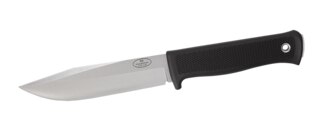 Fällkniven S1 Lær Kniv Sort/Sølv