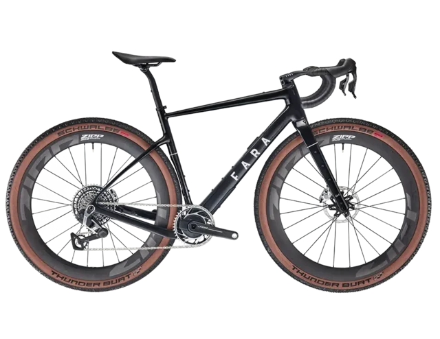 Fara Gr4 Force XPLR AXS Grussykkel Translucent Black, Str. S/49 cm 