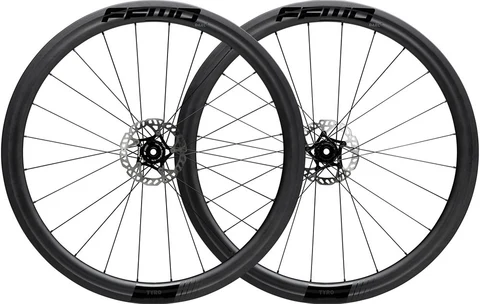 FFWD TYRO Carbon Clincher 45mm Hjulsett Sort, Skivebrems, TL-Ready