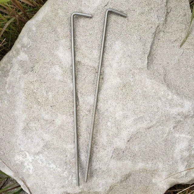 Firebox Trangia Gas Burner Mounting Pins Rostfritt stål, 2stk, til 5" Firebox 