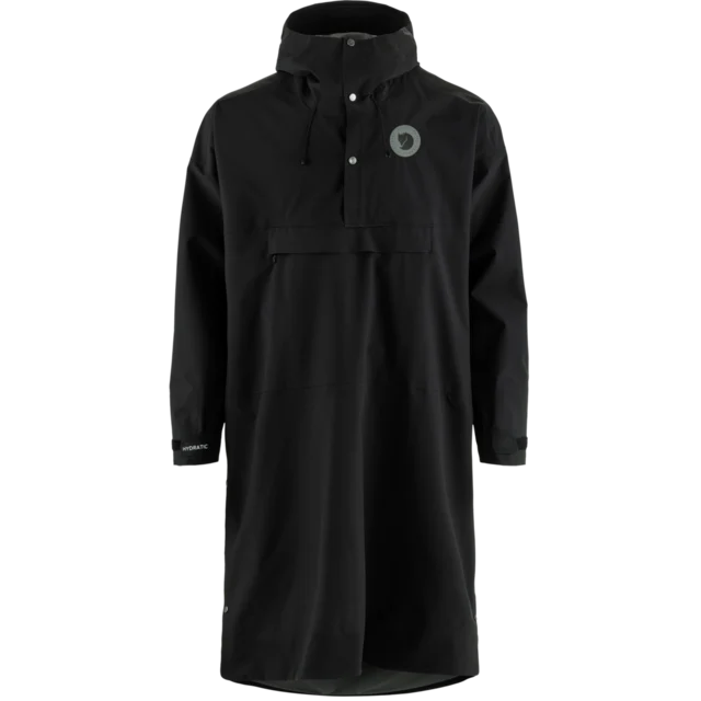 Fjellreven Hoja Rain Poncho Black, Str. L/XL 